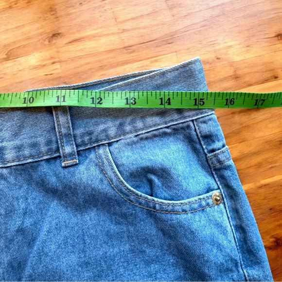CHIPRE High-Waisted Cropped Denim Jeans - Vintage Style - Approx. Size 8-10 - Picture 10 of 16